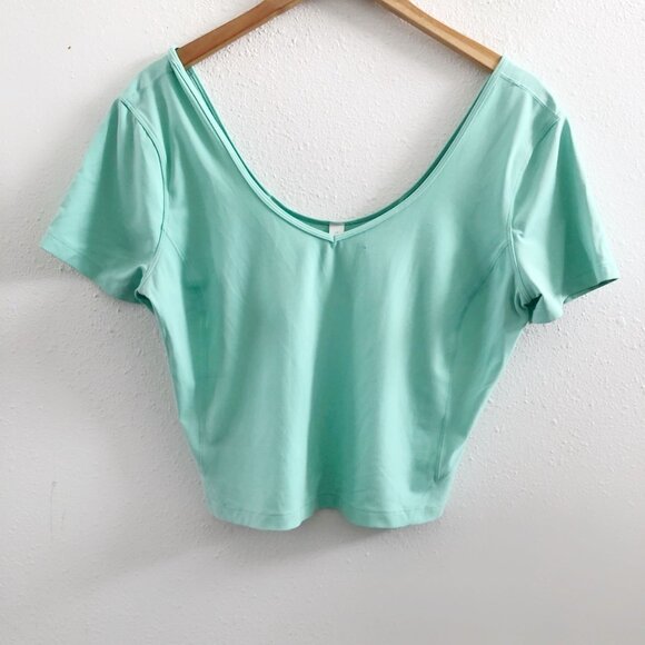 LULULEMON Align T-Shirt in Wild Mint Size 12 - Picture 3 of 10